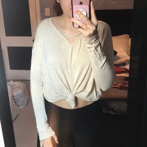 Tan long sleeve shirt